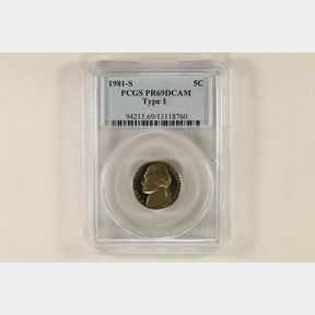 1981-S JEFFERSON NICKEL PCGS PR69 DCAM TYPE 1