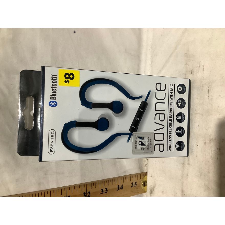 Sentry Bluetooth Advance Wireless Flexible Earbuds w// Mic