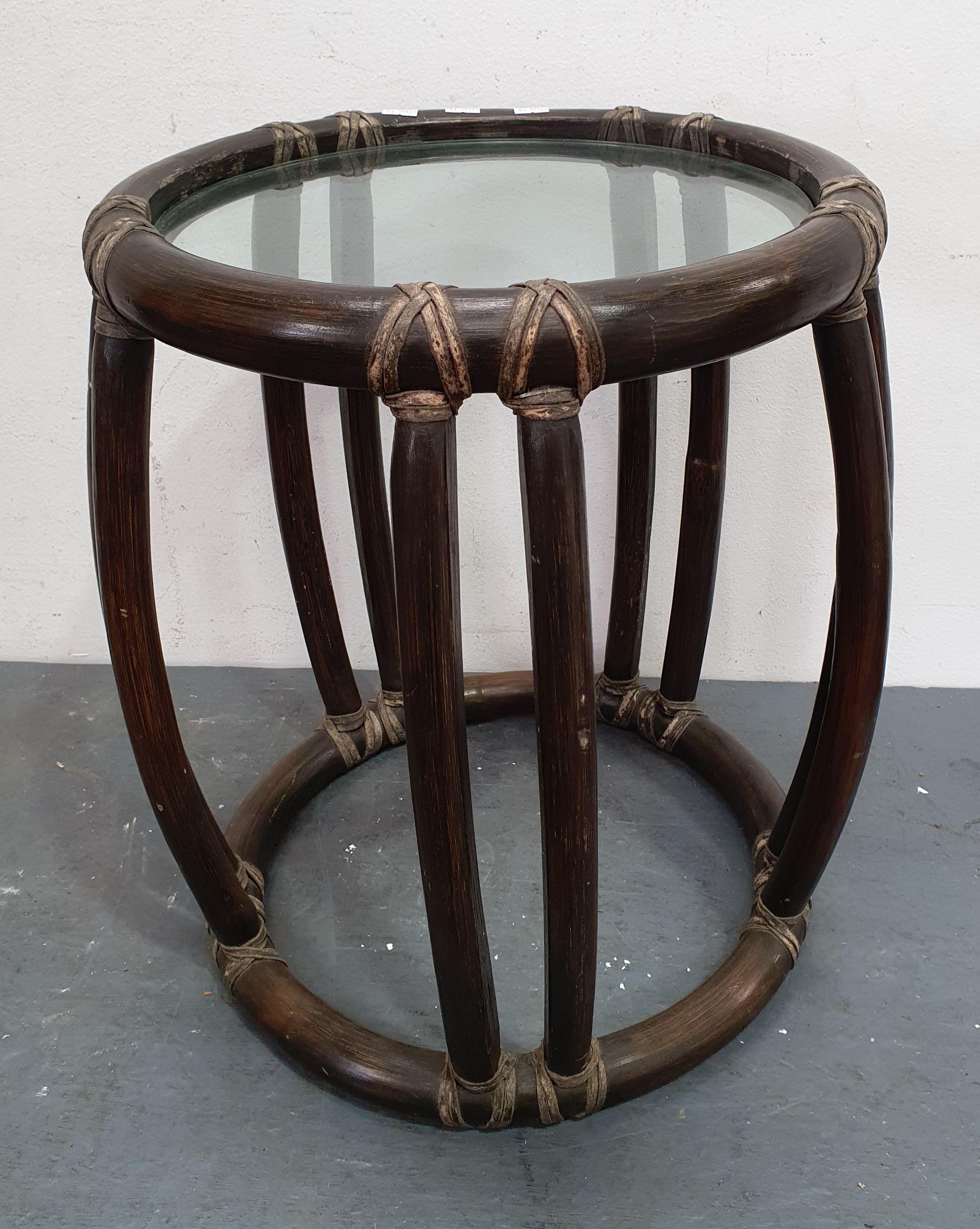 A Cane Side Table