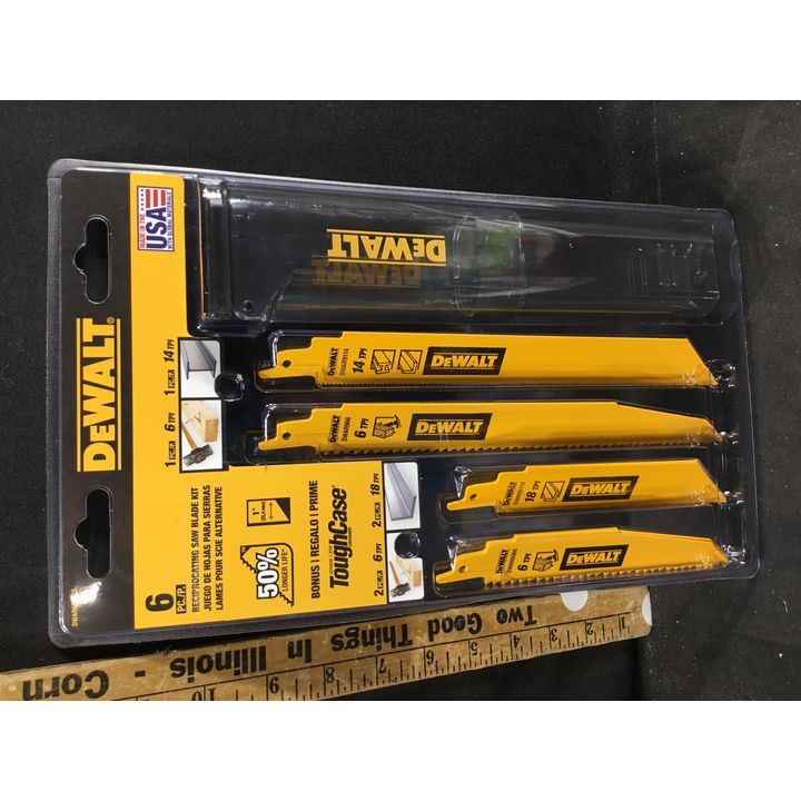DeWalt 6 Pc Reciprocating Saw Blade Kit