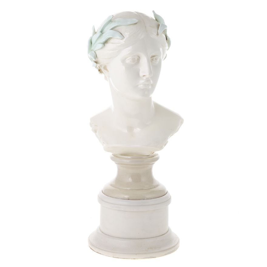 Goldscheider Ceramic Bust of Classical Beauty