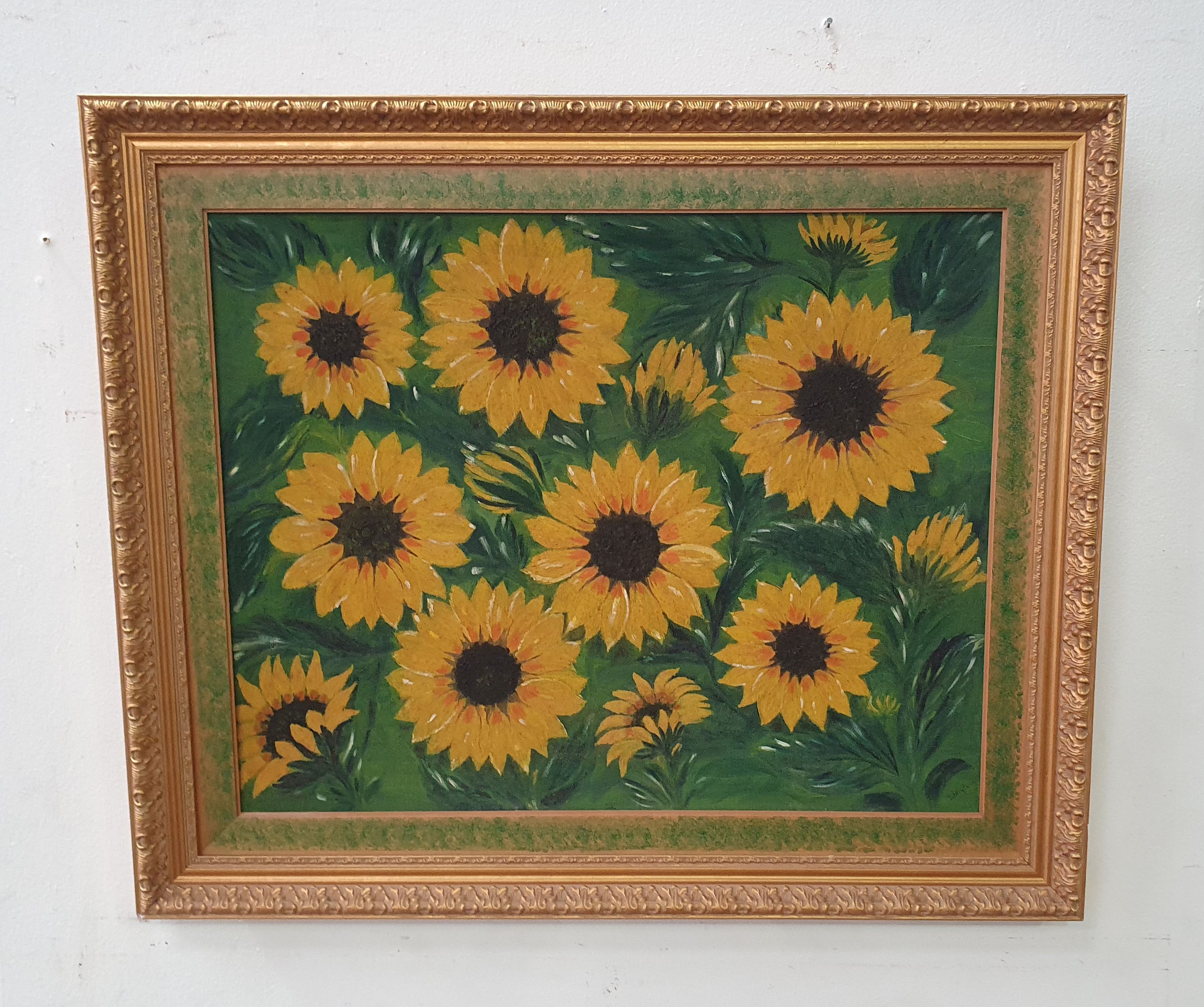 2344 · A SUNFLOWER OIL ON BOARD