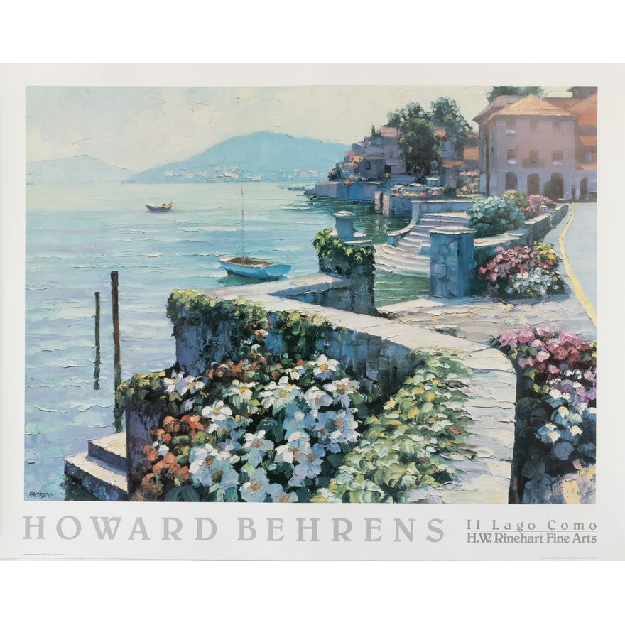 Howard Behrens. "Il Lago Como," digital print