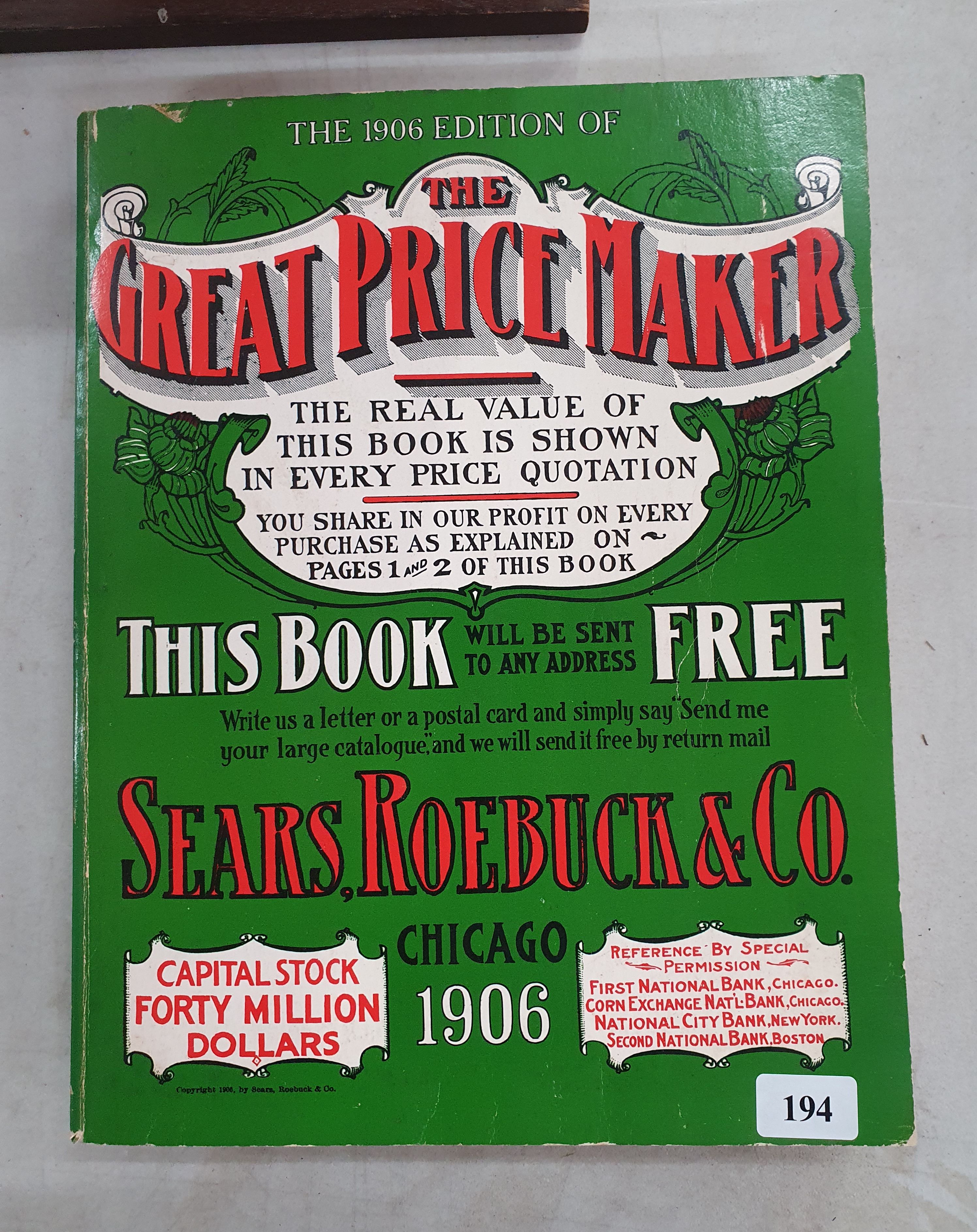 194 · A SEARS ROEBUCK 1906 REPRODUCTION CATALOGUE