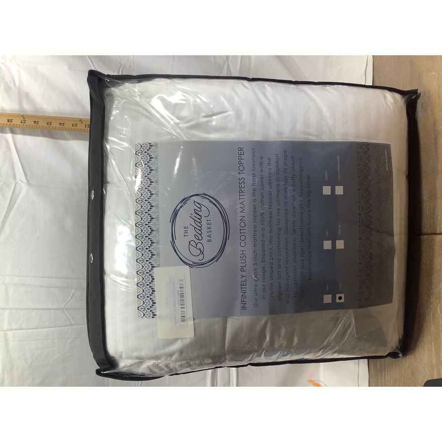 The Bedding Basket - King Size Infinitely Plush Cotton Mattress Topper