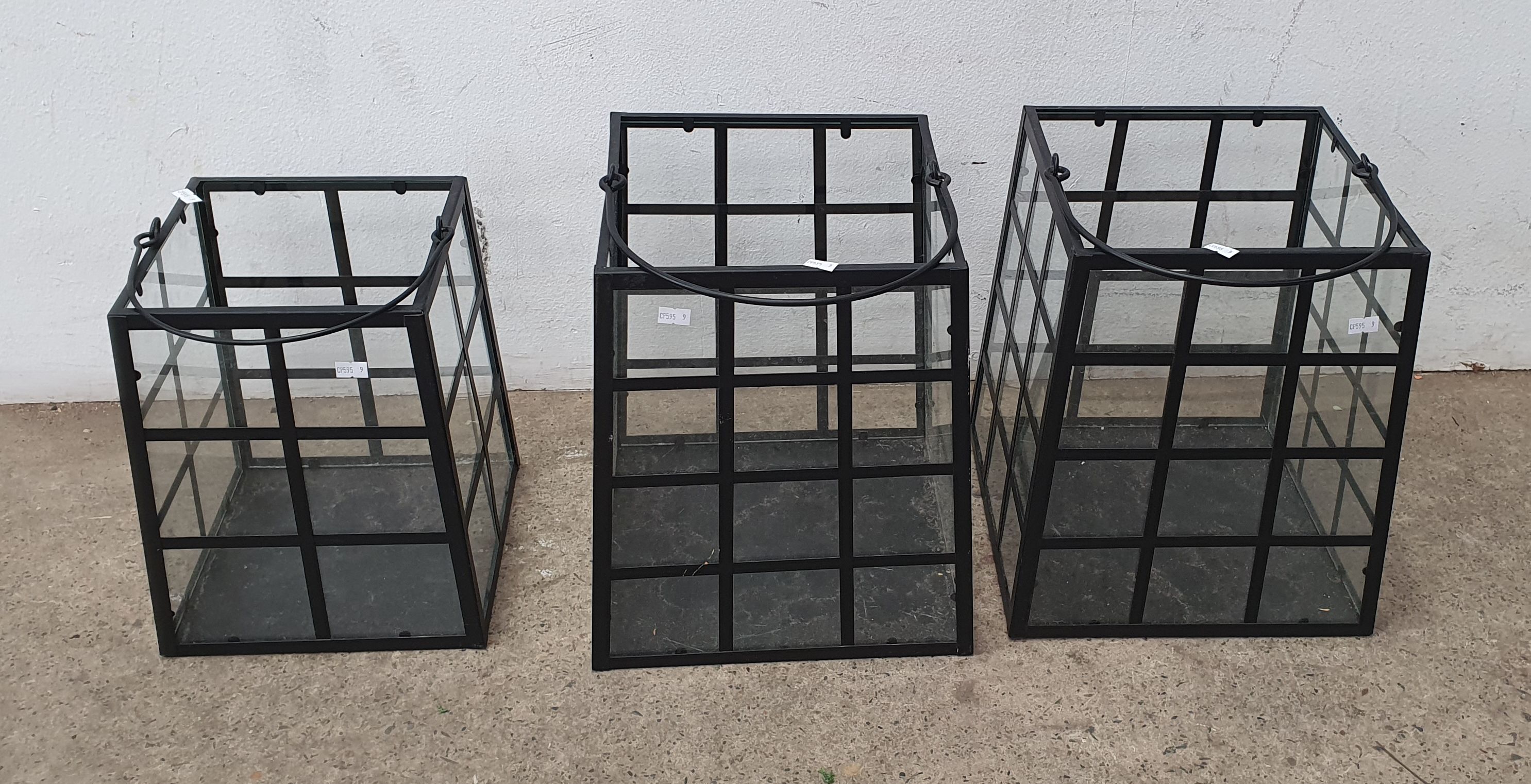 1036 · A GROUP OF THREE LANTERNS