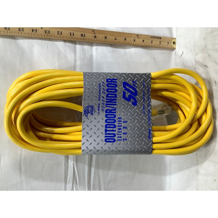The Eagle 3-Wire Grounded Heavy Duty Outdoor/Indoor Extension Cord, 50ft