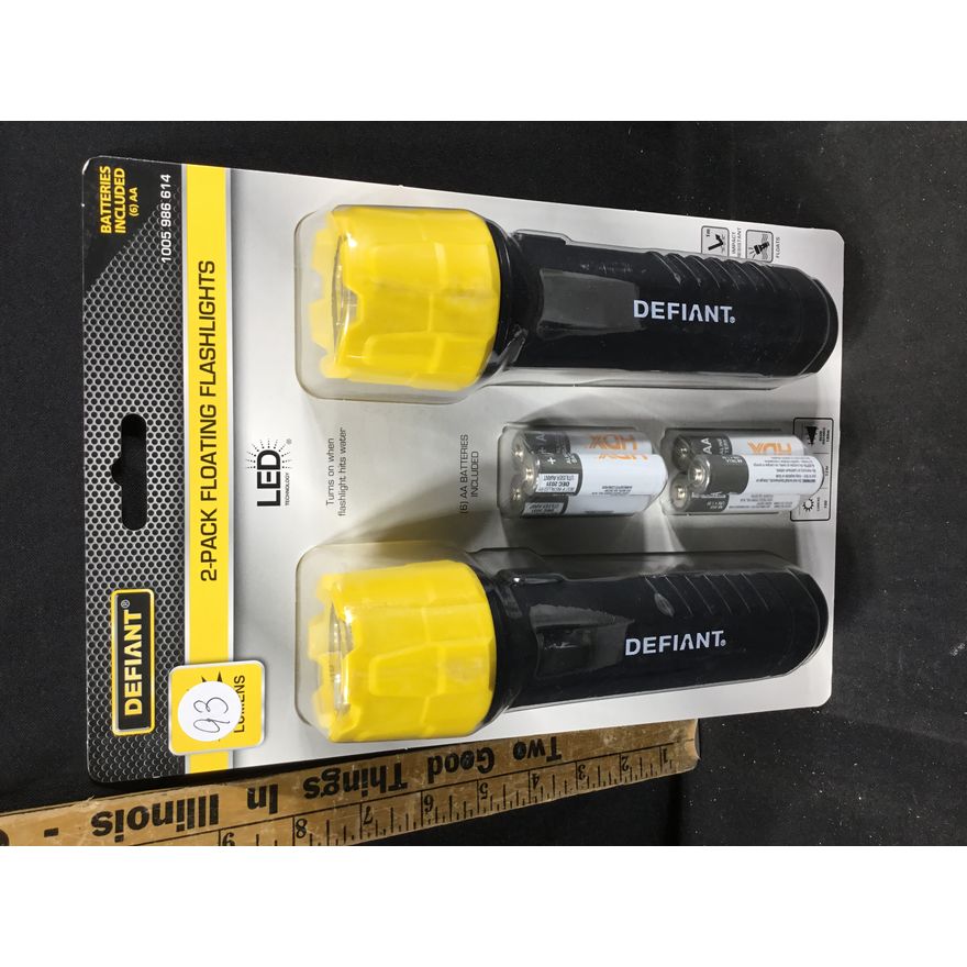Defiant 2-Pack Floating Flashlights LED