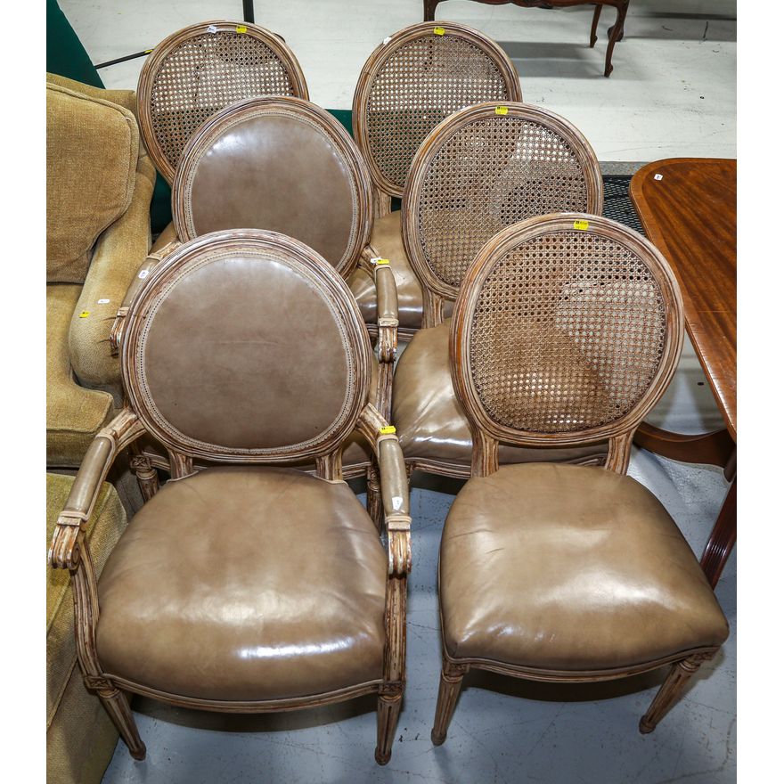 Six Artisan Craftsmen Inc. Louis XVI Style Chairs