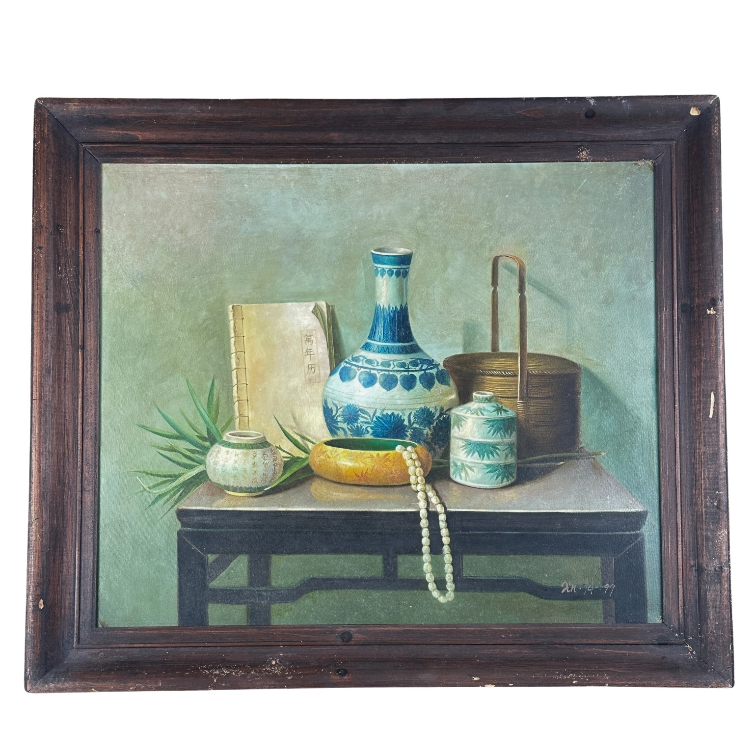 现代油画中国器物静物OIL PAINTING STILL LIFE CHINESE DECORATIVE
