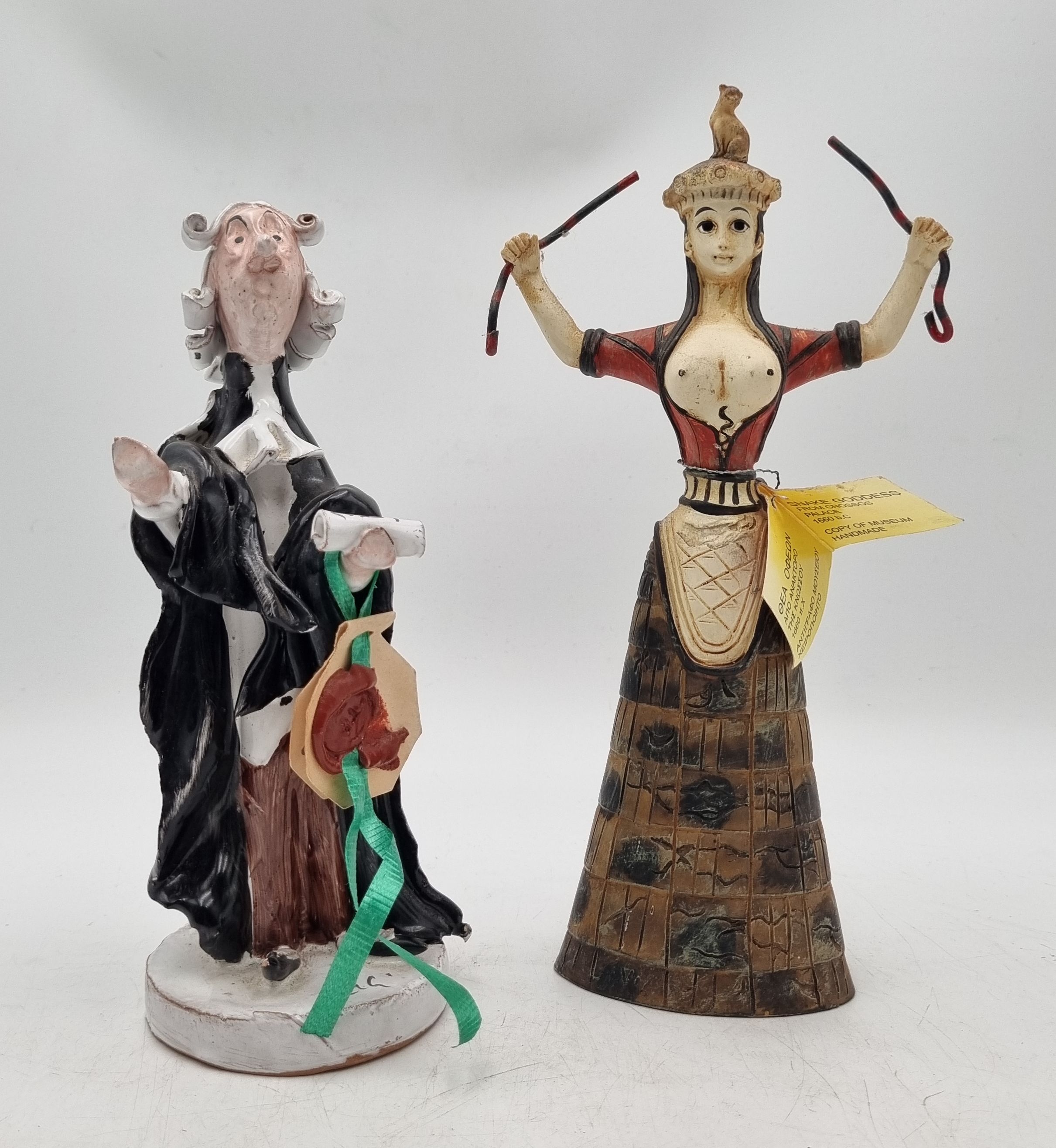41 · AN ITALIAN POTTERY BARRISTER FIGURE