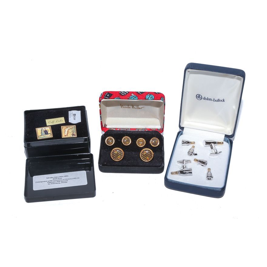 Three Boxed Cufflink Sets