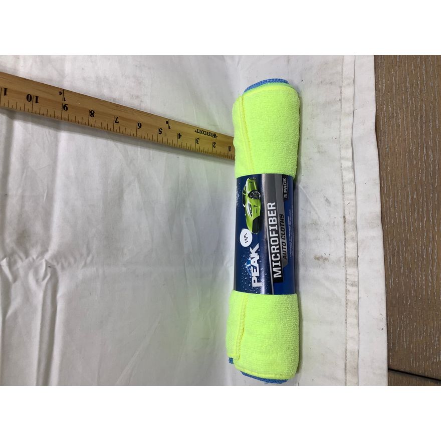 Peak Microfiber Auto Cloths 3pk