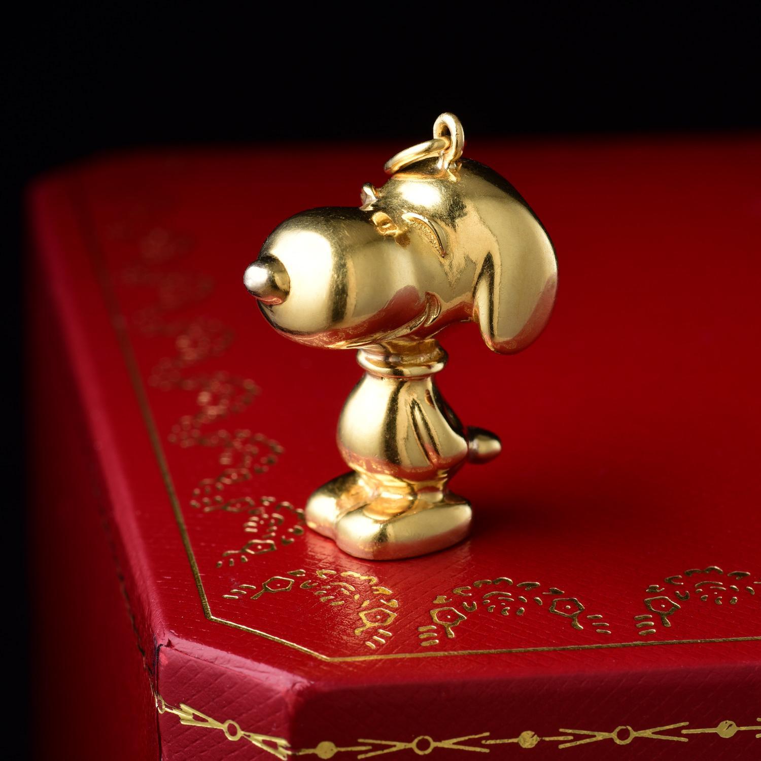 Cartier Gold Snoopy Pendant – Lofty 
