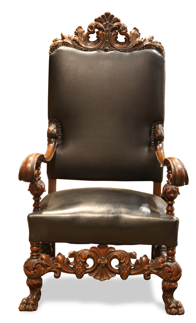 Jacobean style hall chair