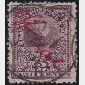 NZ Officials, 1907 Reefton Provisional - 2d Pembroke with "OFFICIAL" m/s in red …