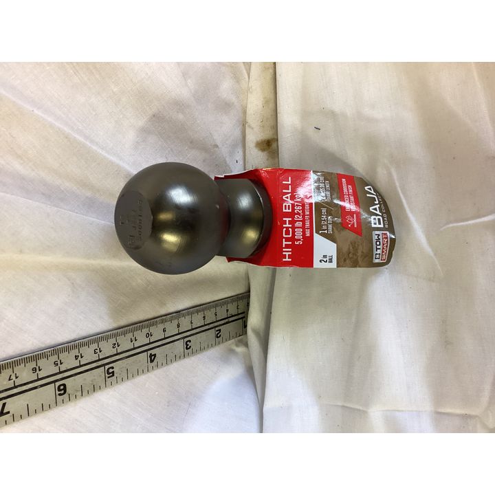 Tow Smart Hitch Ball 5,000lb Max Trailer Weight, 2'' Ball, 1'' Shank, 2'' Shank Length