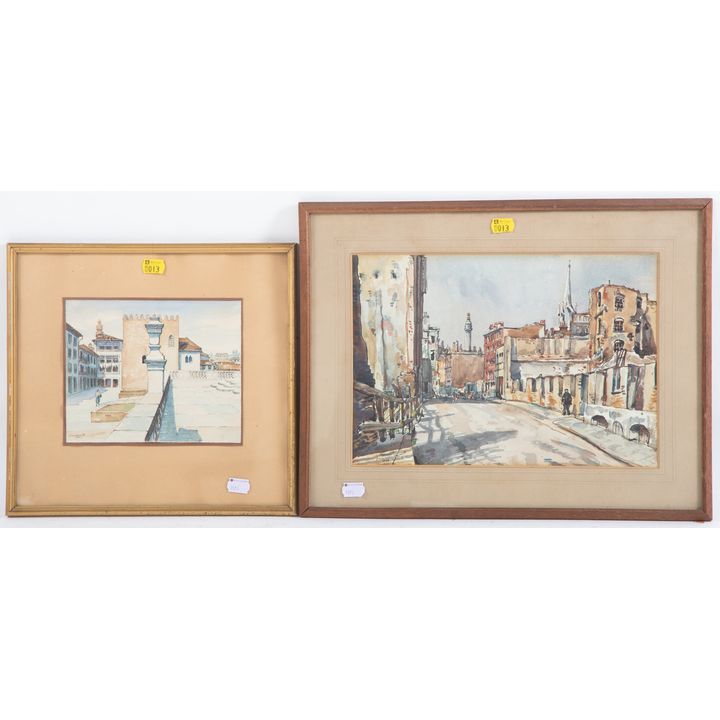 Two Framed Watercolors