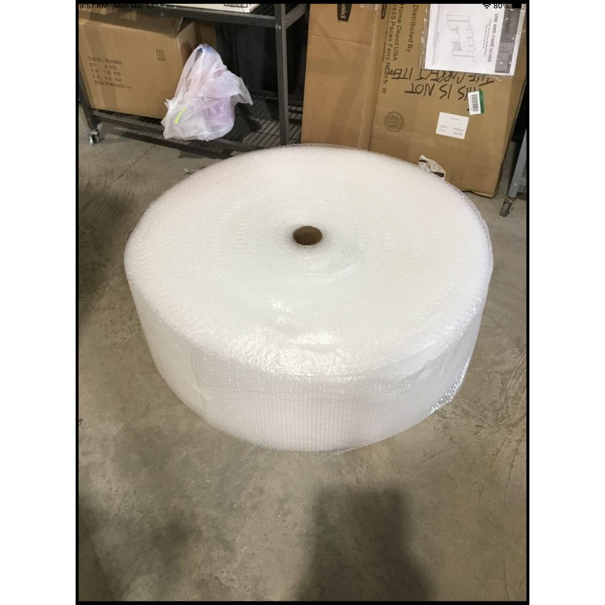 Large Roll of Bubble Wrap 12"W x 3/16" T x 740'L w/Perforations Every 12" L