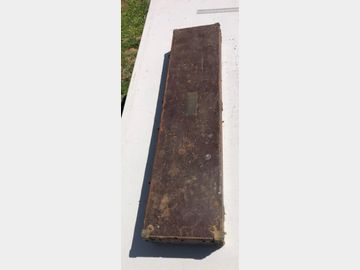Old Leather Shot Gun Case Complete With Initials