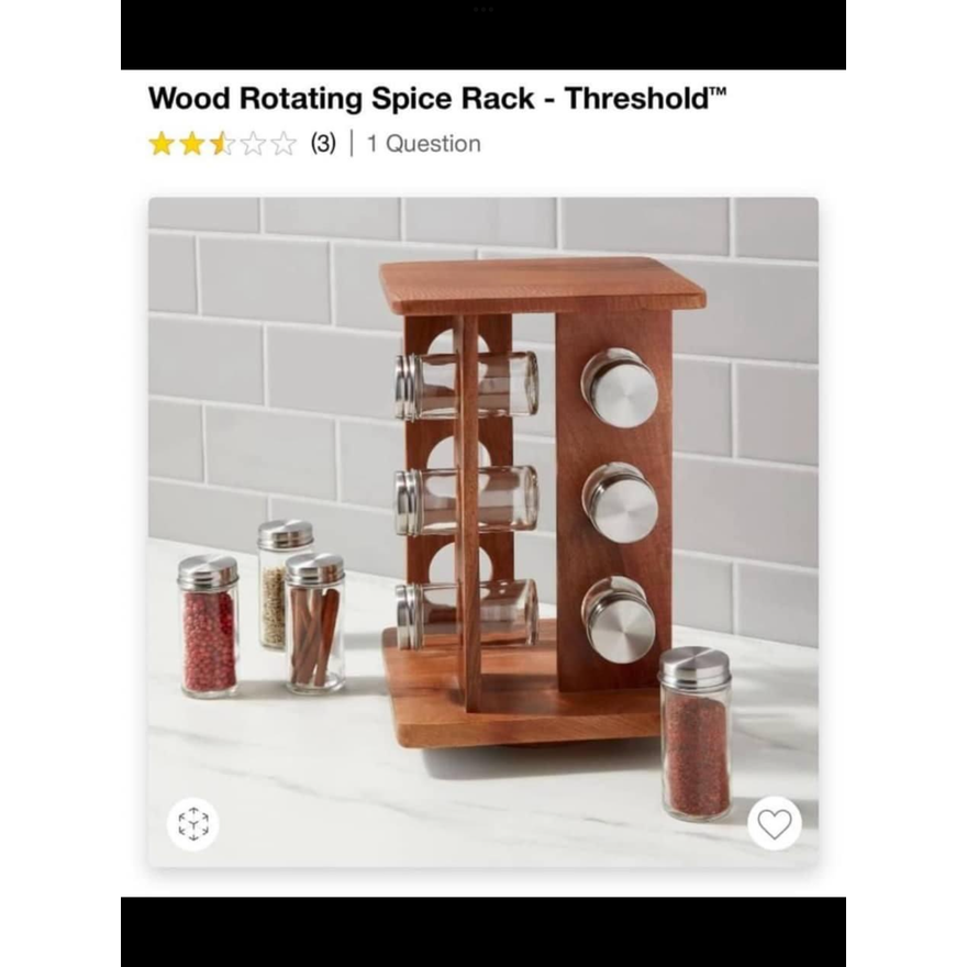 Threshold Rotating Spice Rack- SPICE JARS NOT INCLUDED