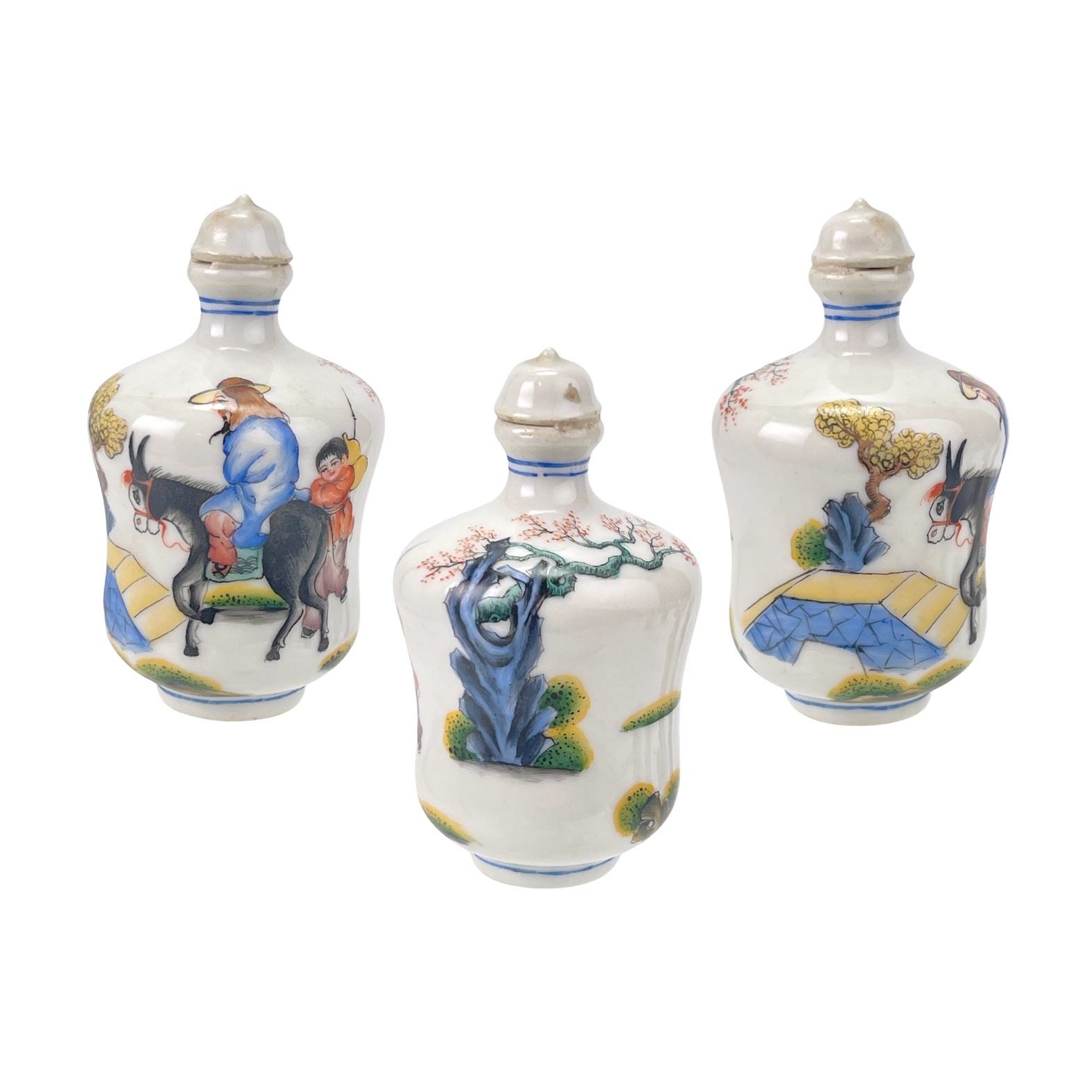 鼻烟壶6 珐琅彩鼻烟壶六件一组SET OF SIX ENAMEL SNUFF BOTTLES | Atasbid
