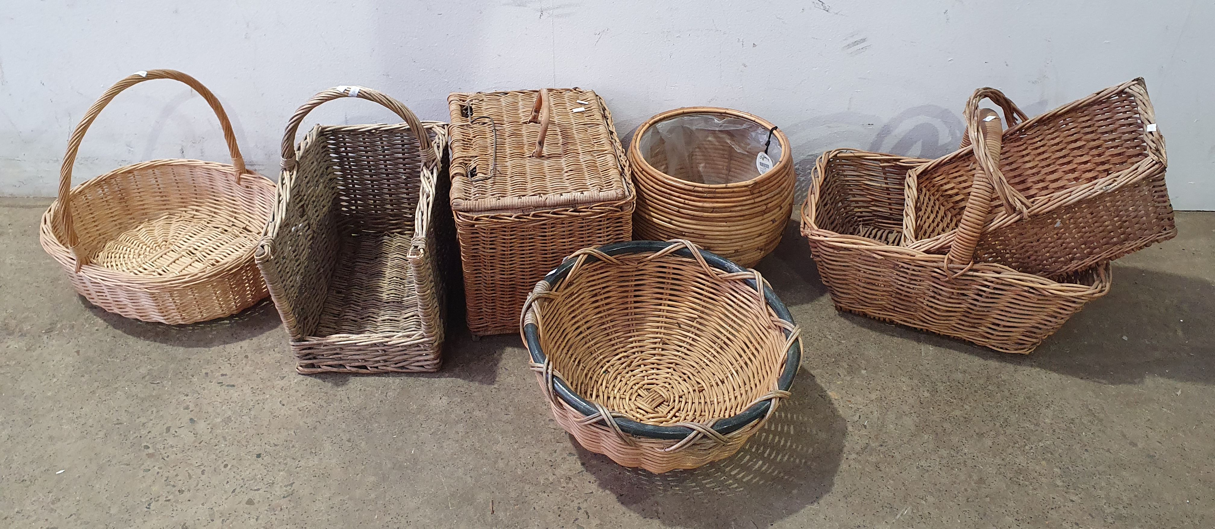 Seven Wicker Baskets