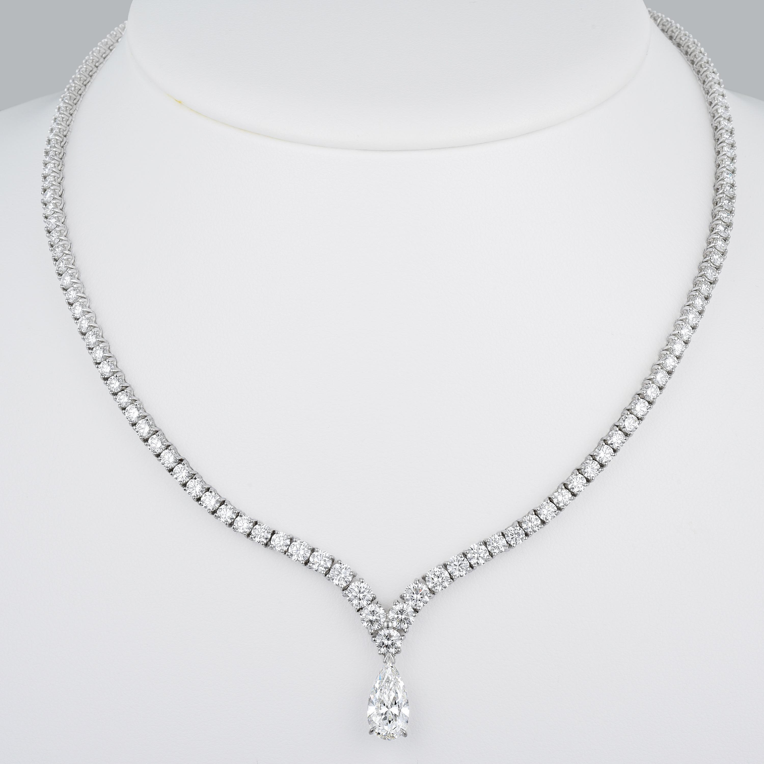 Cartier Diamond Riviere Necklace 
