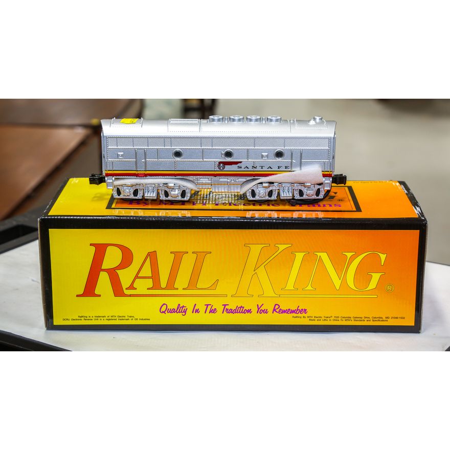 A Rail King F-3B Unit Diesel Engine
