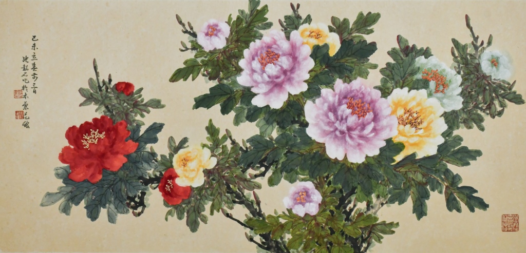 張韶石(1913-1991) 牡丹片| Stunning Arts Gallery & Auction Inc