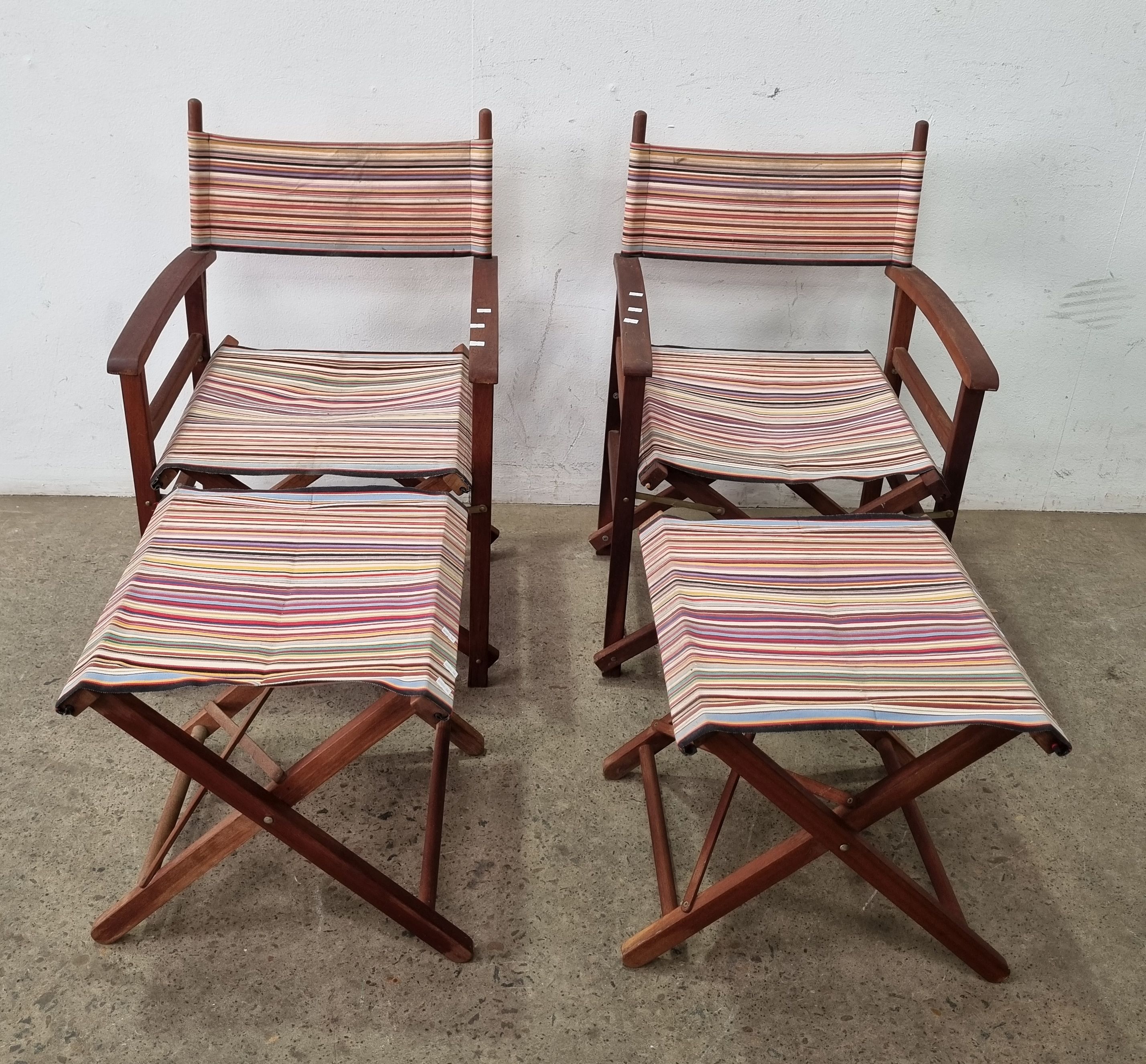 A Pair Of Machine Director Chairs