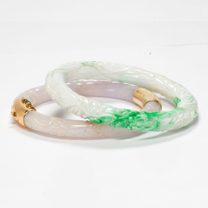 Two jade bangles