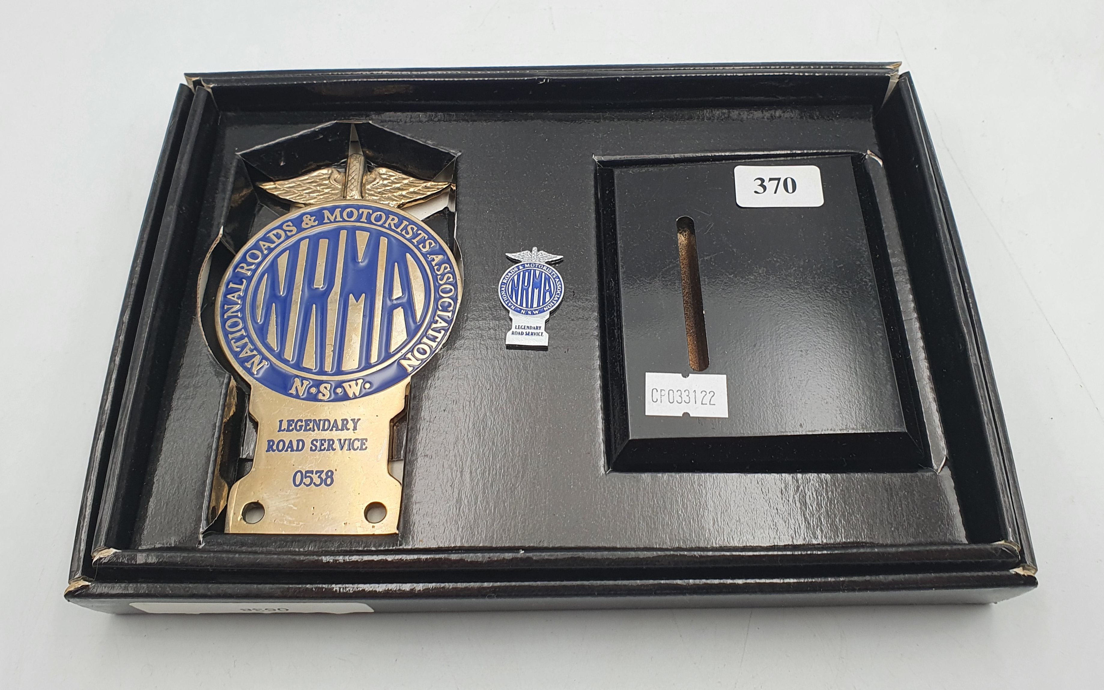 370 · AN NRMA LIMITED EDITION REPRODUCTION CAR BADGE