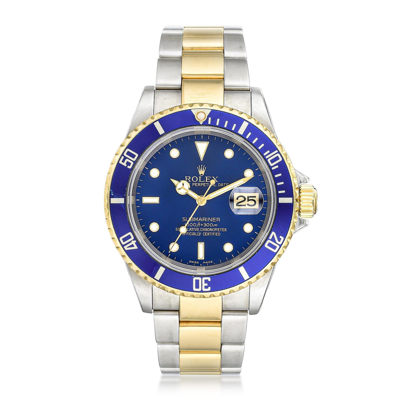 Rolex Submariner "Bluesy" in and 18K Gold | Fortuna Fine Jewelry Auctions and Appraisers