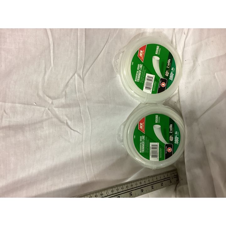 BUYING (2) ACE Residential Grade Trimmer Line- 40ft, 2 Refills, .080'' Dia. Round