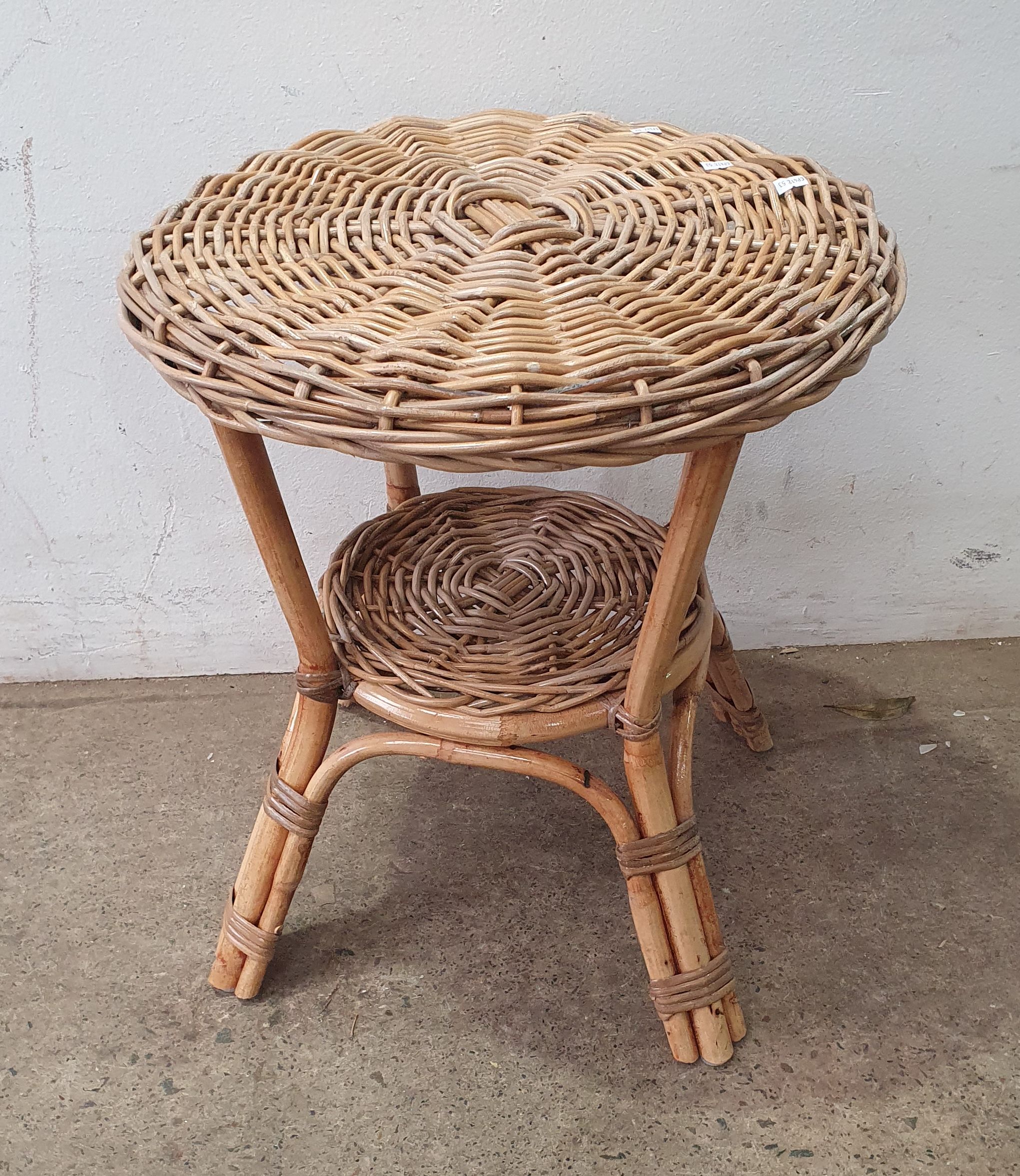 A Cane Side Table