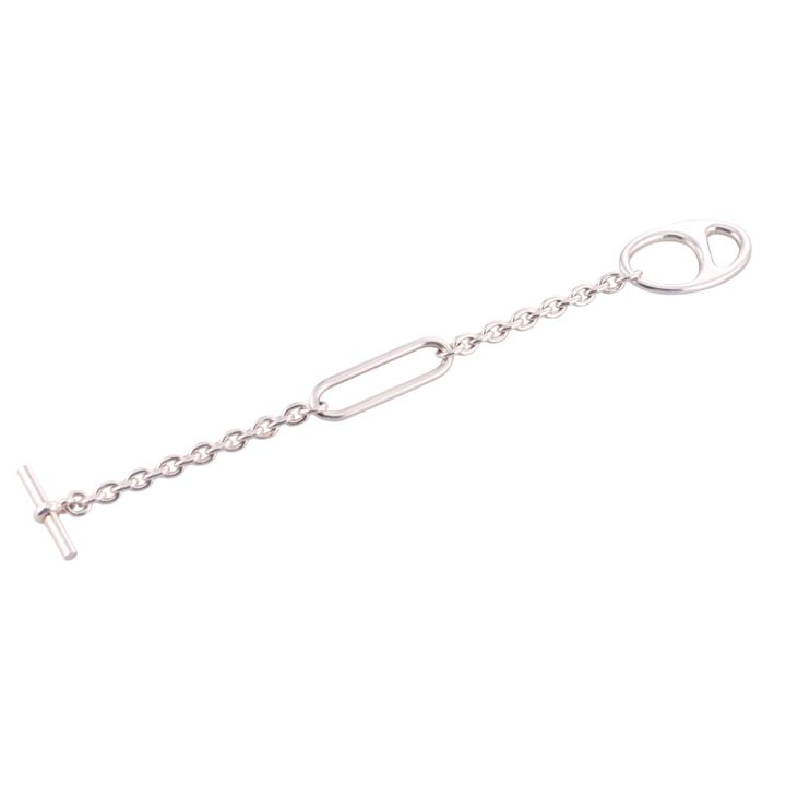 Hermes Sterling Silver Farandole Toggle Bracelet