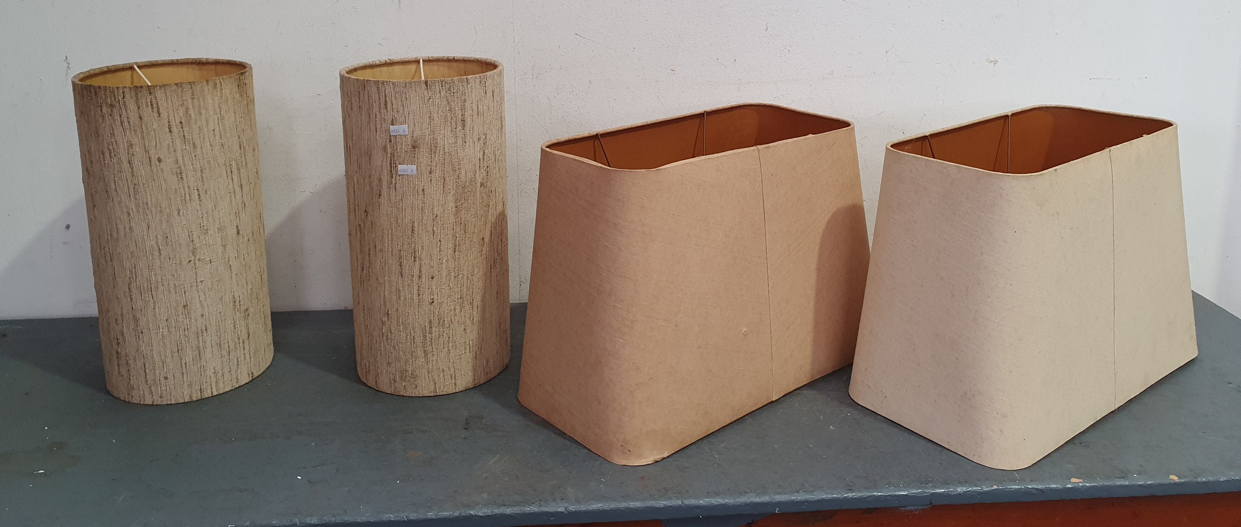 A Group Of Four Mid-Century Lampshades