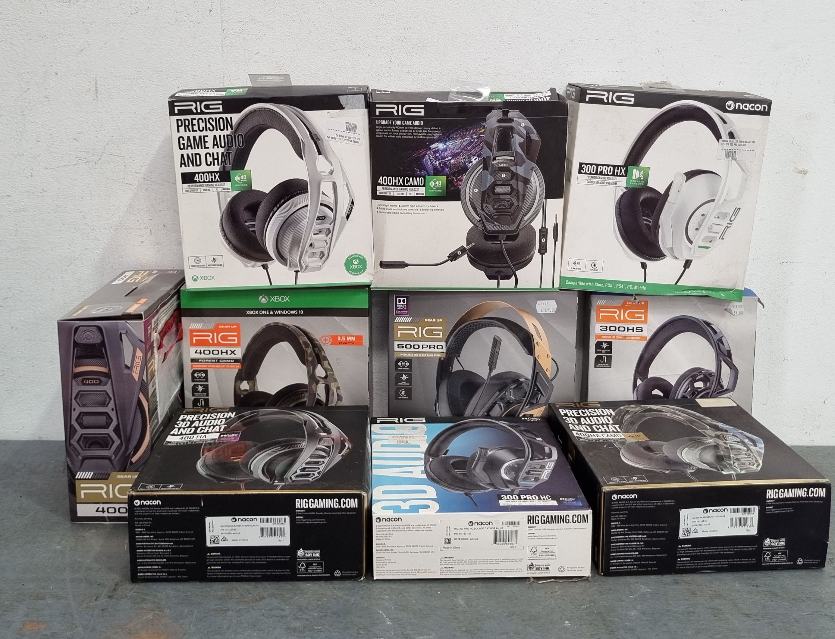 A Group Of Gaming Headphones