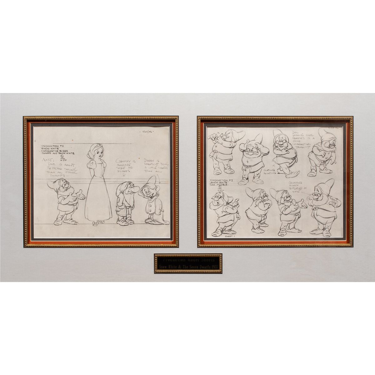 Animation Model Sheets, The Walt Disney Company | Clars Auction Gallery