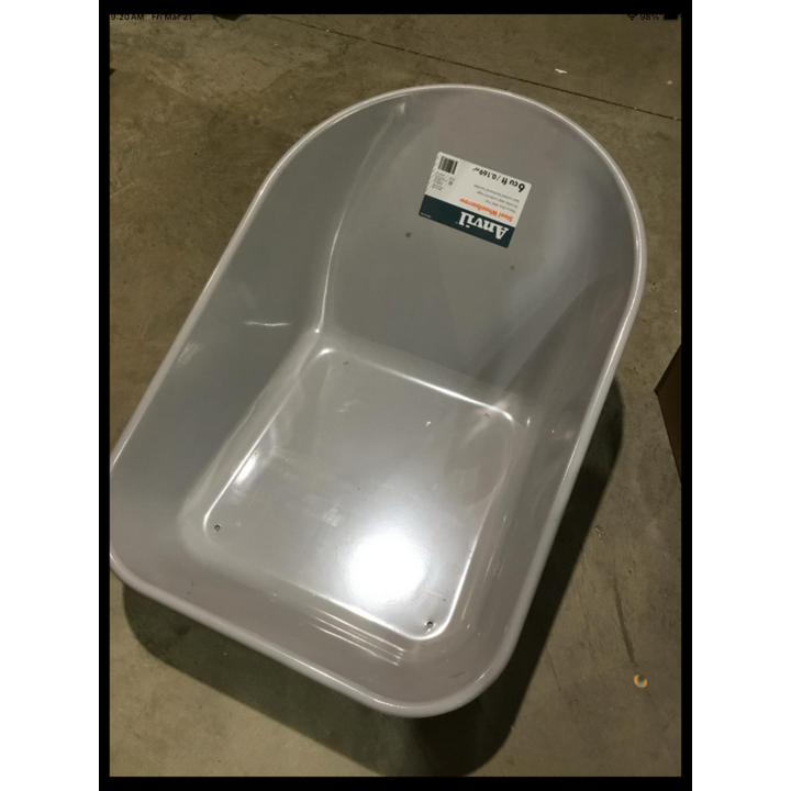 Anvil 6 Cu Ft Steel Wheelbarrow WITHOUT Wheels & Handles