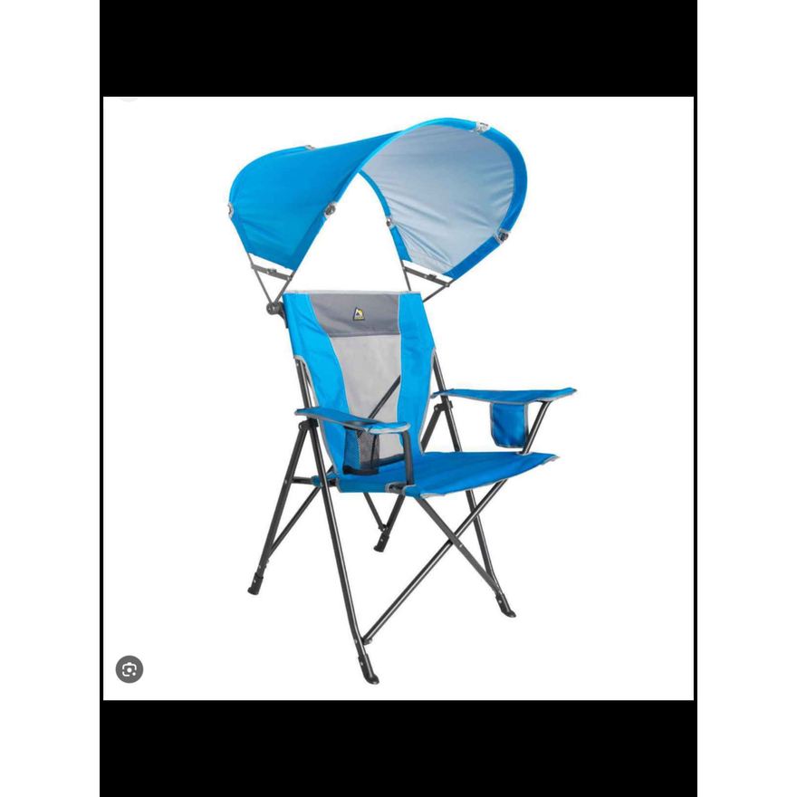 GCI Outdoor Sunshade Comfort Pro Chair w/ Rotating Sunshade (Blue)