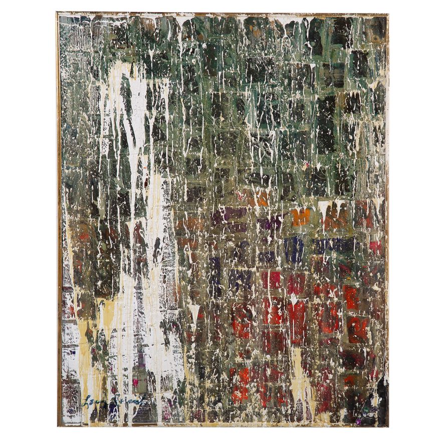Loring Cornish. Spring Rain, mixed media