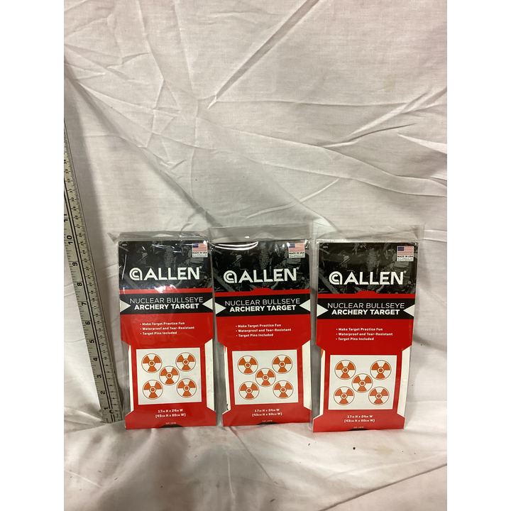 BUYING (3) Allen Nuclear Bullseye Archery Target 17'' H x 24'' W