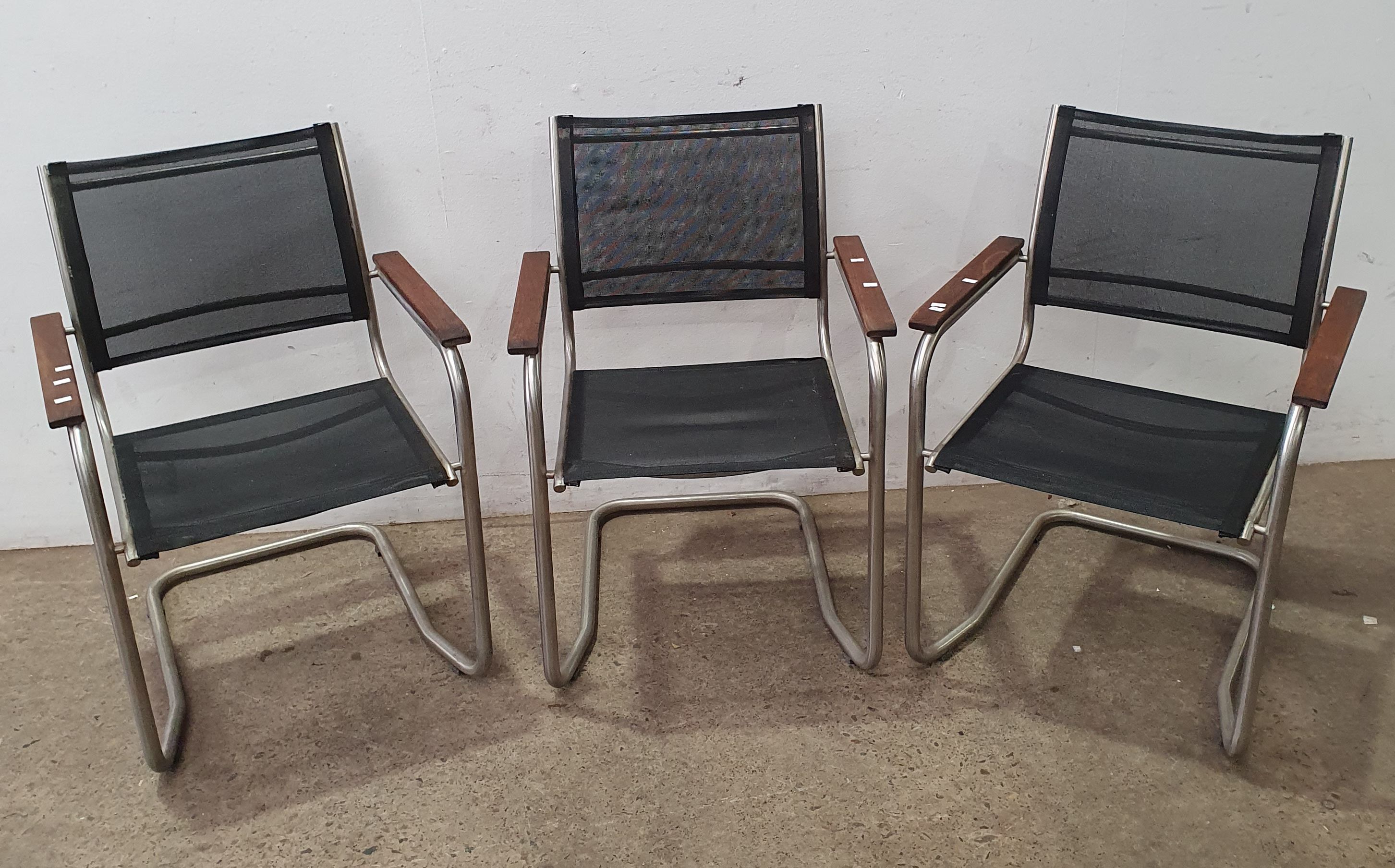 A Set Of Three Bauhaus Style Chair