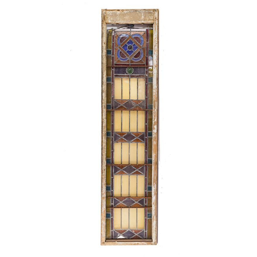 Large stained glass window