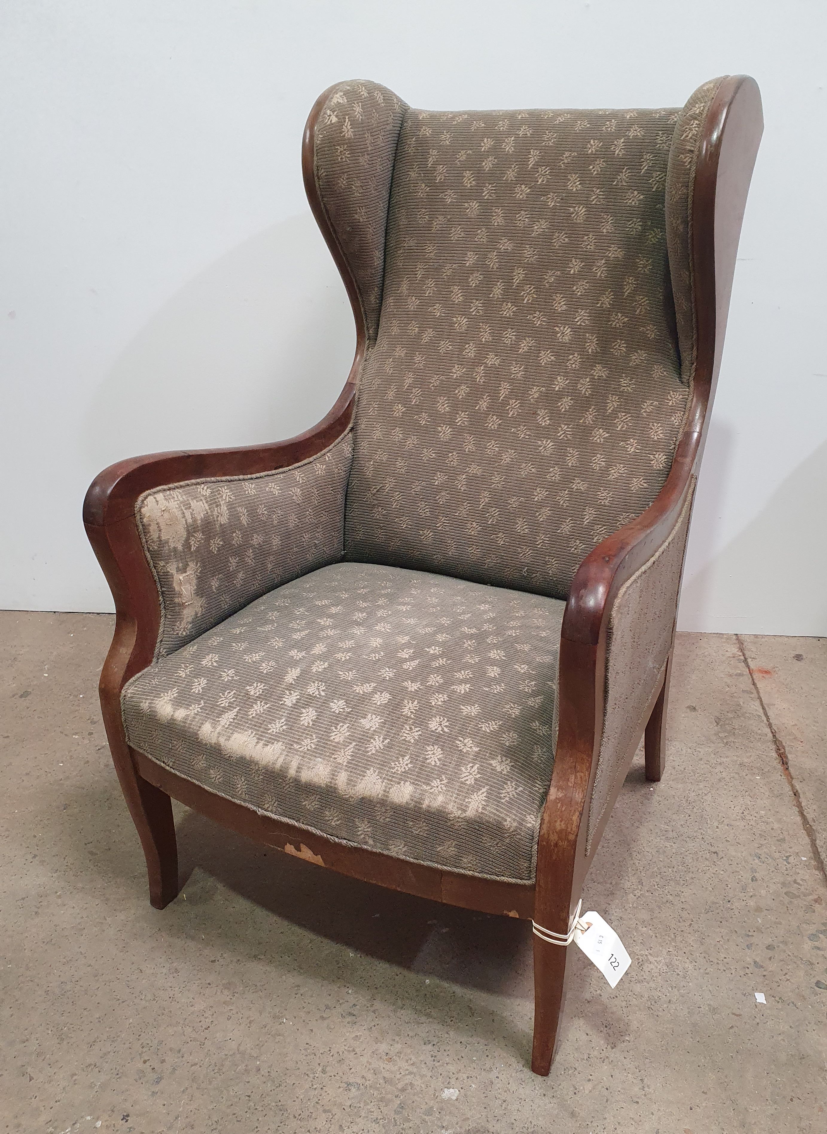 A Wingback Armchair