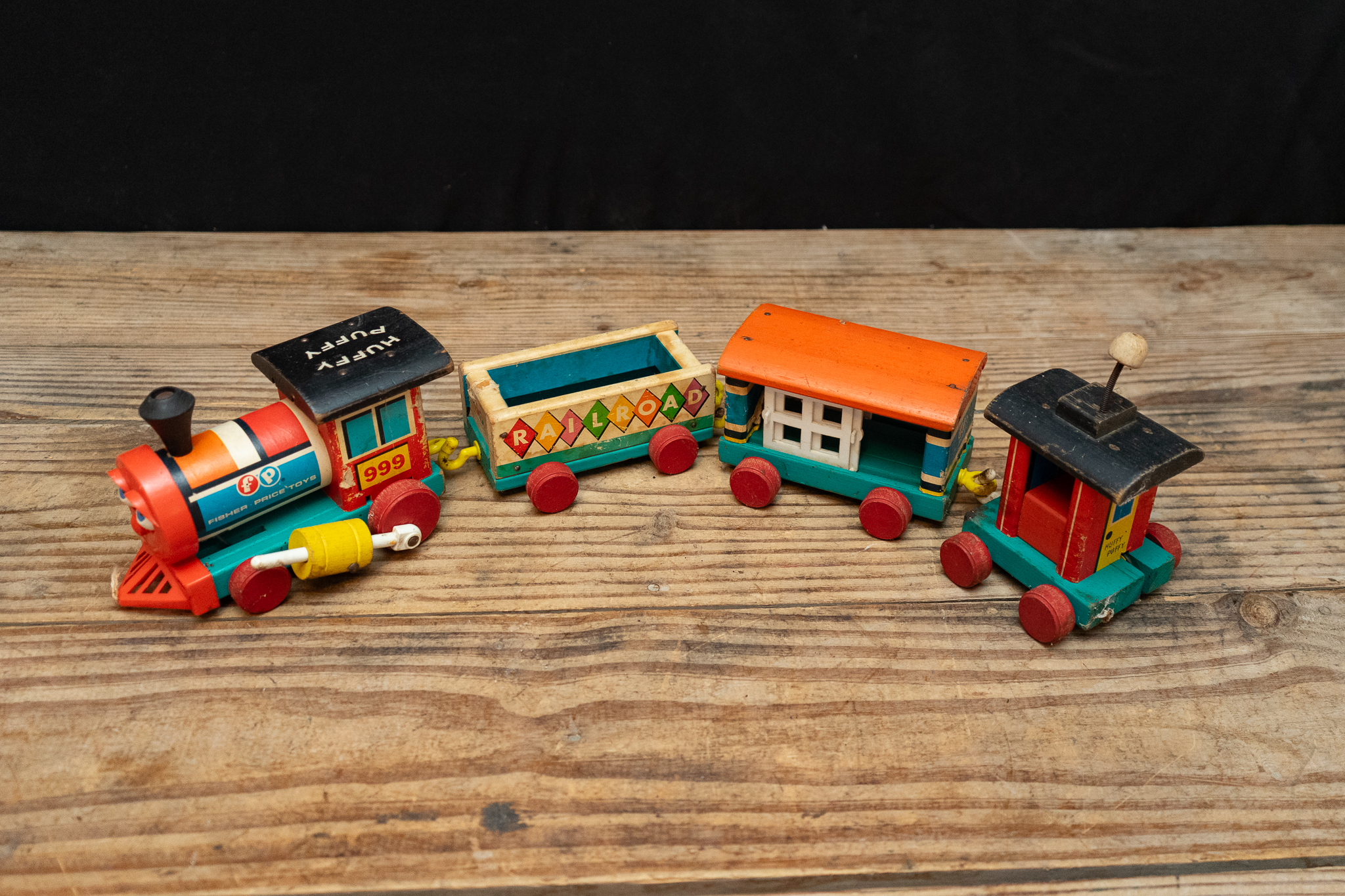 Huffy Puffy Fisher Price Wooden Train | Harritt Group, Inc