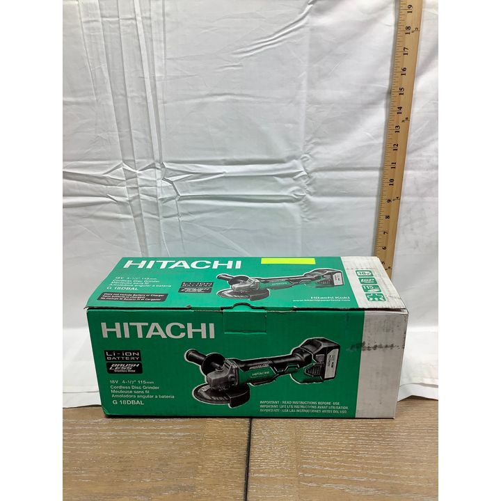 Hitachi 18V 4-1/2" 115mm Cordless Disc Grinder