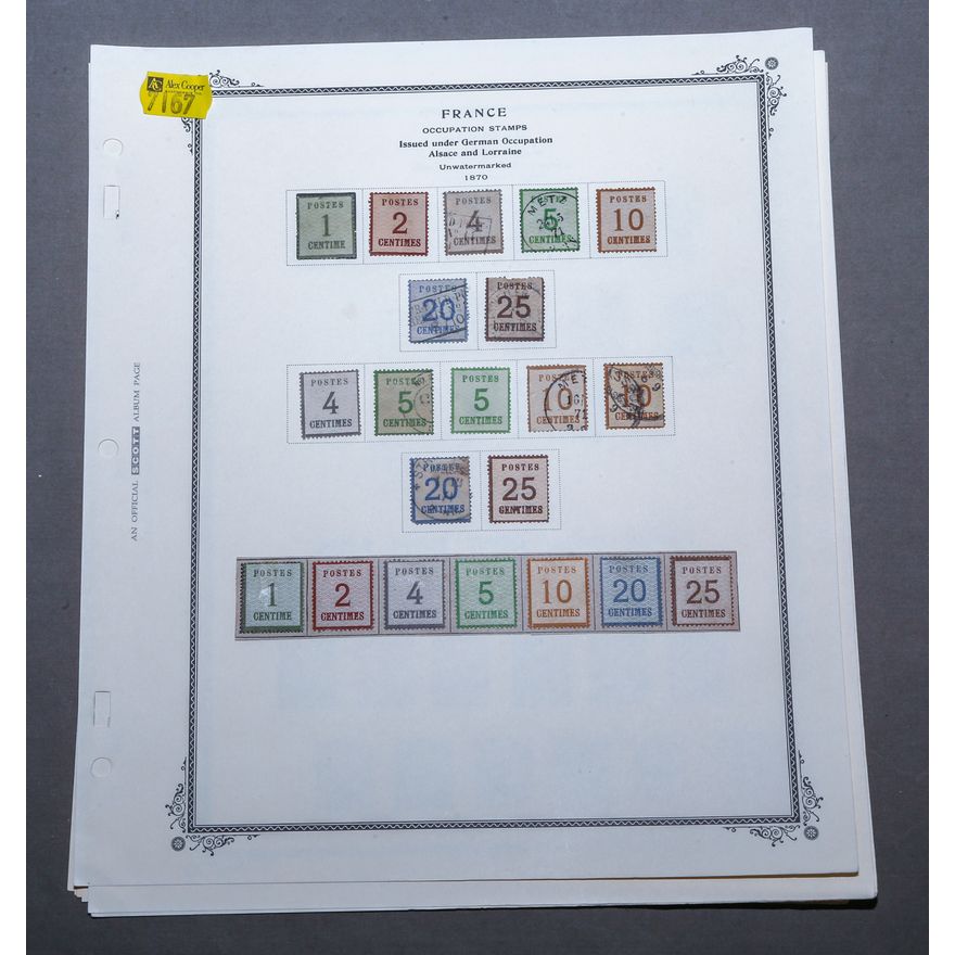 Collection of Postage Stamps: German Occupations
